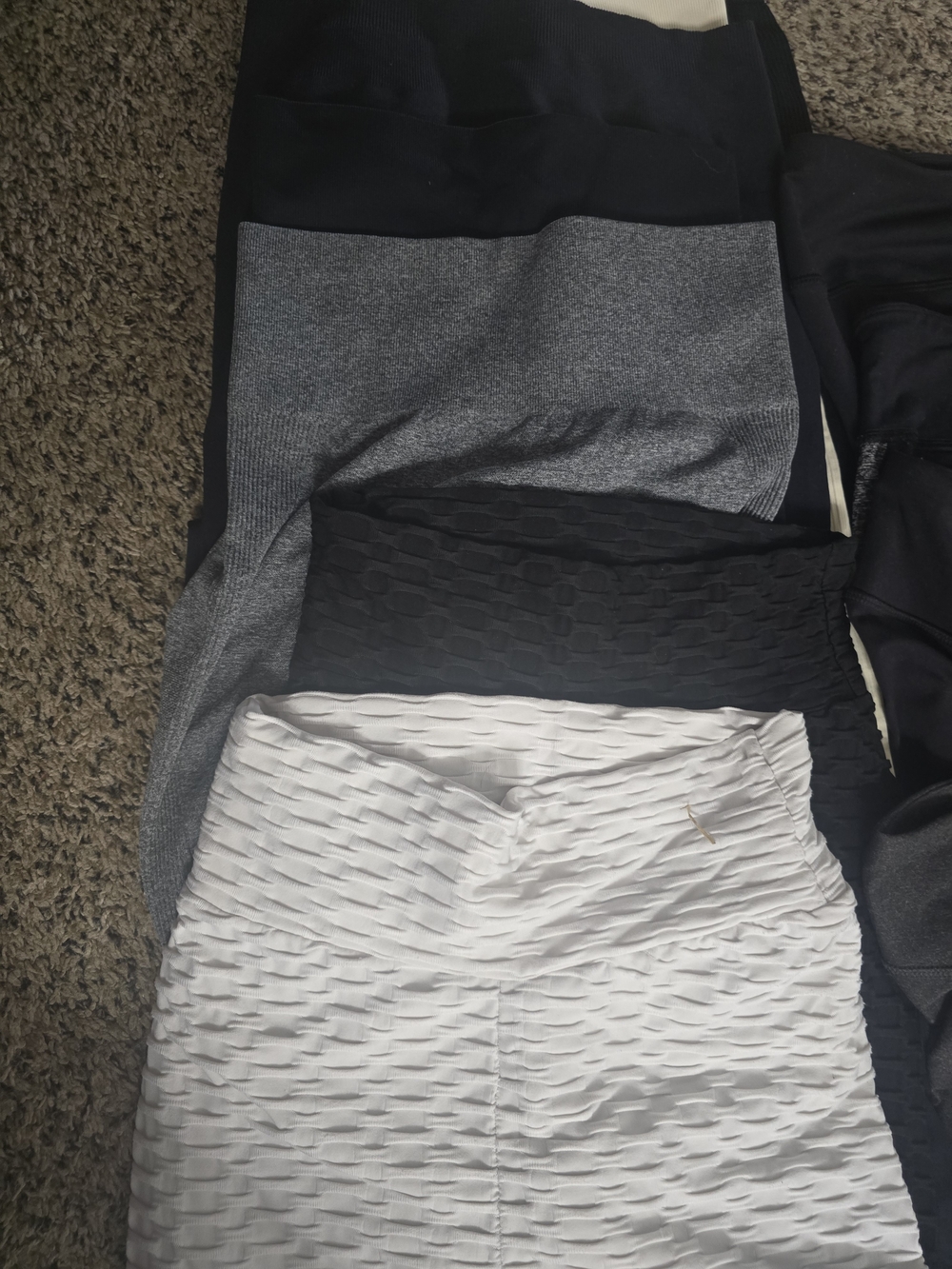 Black and Leopard Leggings - Yoga Active Bottoms - Picture 8 of 9
